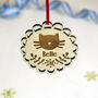 Personalised Cat Christmas Decoration, thumbnail 2 of 2