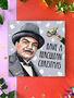 Hercule Poirot Christmas Card, Agatha Christie Card, thumbnail 1 of 4