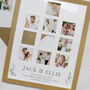Personalised Botanical Oak Multi Photo Frame Wedding Gift, thumbnail 4 of 6