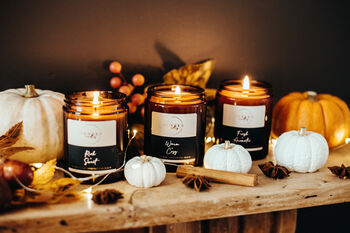 Warm + Cosy Candle, Pumpkin Spice, Natural Coconut Wax, 4 of 5