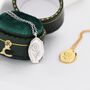 Daisy Flower Oval Pendant Necklace In Sterling Silver, thumbnail 3 of 10