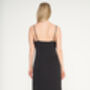 Luxury Silky Black Feather Slip Dress, thumbnail 4 of 6