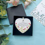 Personalised Floral Friendship Heart Decoration, thumbnail 1 of 7
