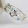 Handcrafted Silver Gemstone Bangle, thumbnail 1 of 8