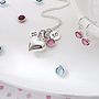 Silver Birthstone Necklace, thumbnail 7 of 12