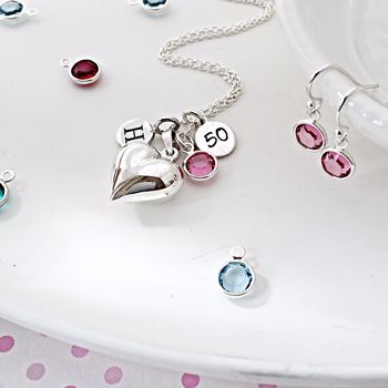 Silver Birthstone Necklace, 7 of 12