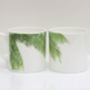 Tropical Palm Leaf Design Bone China Mug, thumbnail 4 of 10