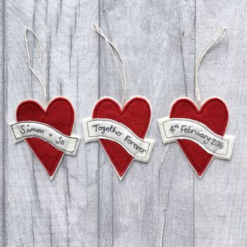 Personalised Embroidered Heart Keepsake Card, 4 of 4