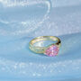 Pink Pear Drop Gemstone Ring, thumbnail 1 of 9