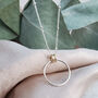 Sterling Silver Milestone Rings 30 40 50 60 70 80 90 Birthday Necklace, thumbnail 3 of 5