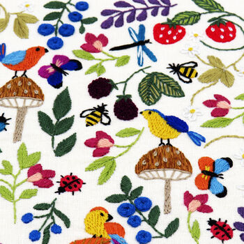 Birds, Bugs And Berries, Hand Embroidery Kit, 5 of 12