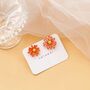 Colourful Summer Daisy Flower Stud Earrings, thumbnail 9 of 9