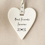 Best Friends Forever Hanging Heart Ornament, thumbnail 1 of 3