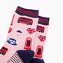 London Landmarks Bamboo Socks In Pink, thumbnail 2 of 4