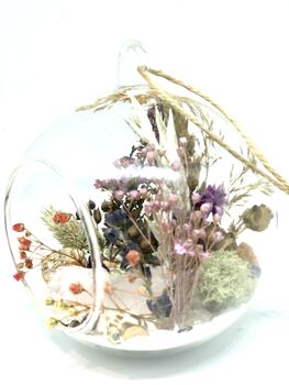 Dried Flowers And Rose Quartz Crystal Terrarium Kit, 6 of 6
