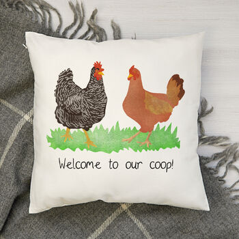 Personalised Chickens Cushion, 3 of 3
