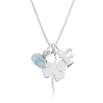 Personalised Good Luck Charm With Birthstones Necklace, 13 of 13