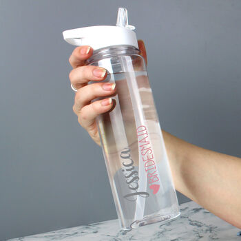 Personalised Wedding Party Water Bottle, 2 of 4