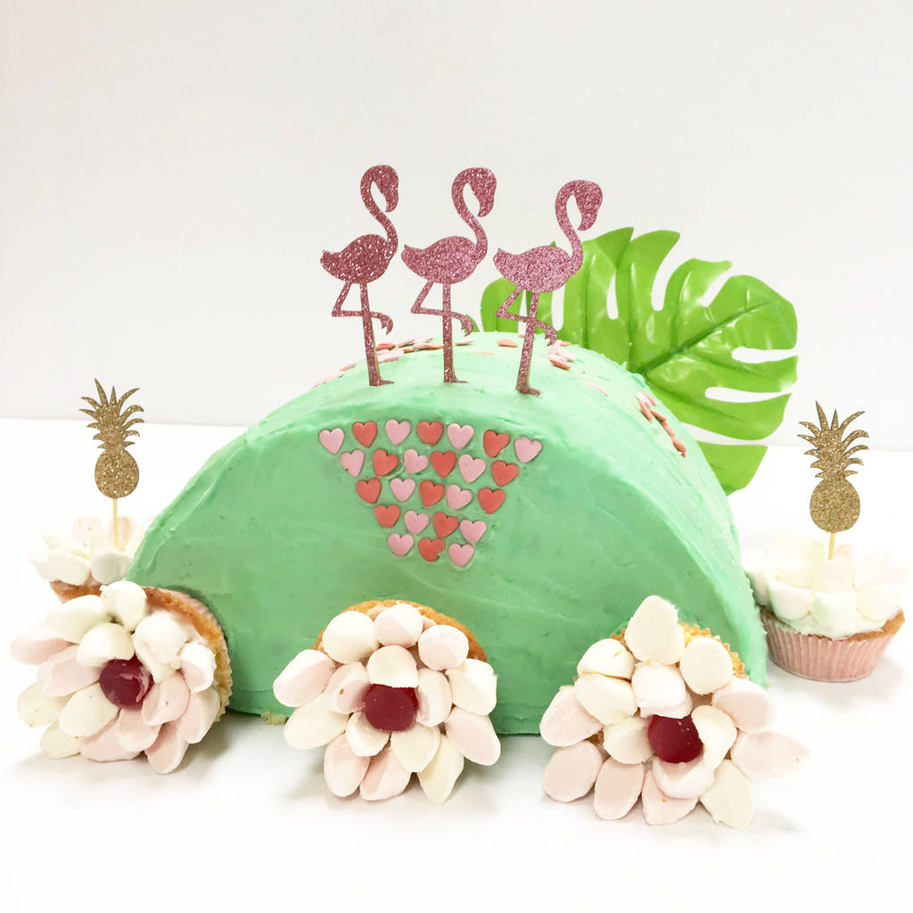 flamingo cake kit by craft & crumb | notonthehighstreet.com