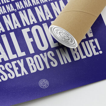 Southend Utd 'Go Out To Play' Football Song Print, 3 of 3