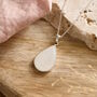 Teardrop Memorial Ashes Necklace For Human Or Pet Ashes, thumbnail 2 of 5