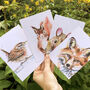 Inky Wildlife Luxury Postcard Set, thumbnail 8 of 12