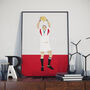 Martin Johnson England Rugby Poster Print, thumbnail 1 of 4