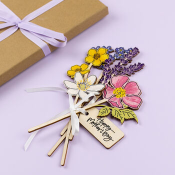 Wooden Wildflower Mother's Day Bouquet, 3 of 7