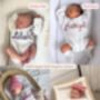 Personalised White Name Romper,Baby Gift, thumbnail 4 of 7