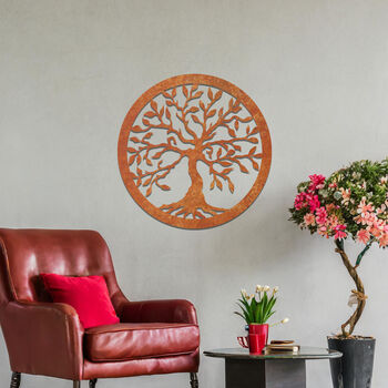 Metal Tree Of Life Wall Art For Modern Home Decor, 7 of 11