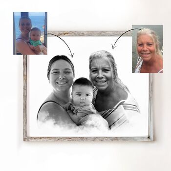 Personalised Memorial Photo Merge For A Friend, 9 of 12
