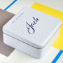 Personalised Gift Tin In A Geometric Design, thumbnail 4 of 6