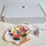 Floral Artist Shell Trinket Dish Bowl: Garden Flowers, thumbnail 7 of 9