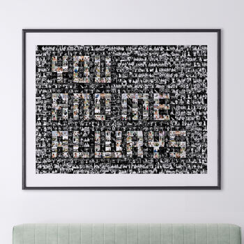 Personalised Anniversary Photo Mosaic Word Art – Made From Your Favourite Memories, 7 of 7