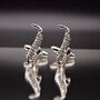 Saxophone Silver Cufflinks Gift Jazz, thumbnail 3 of 5