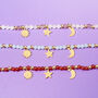 Selene Personalised Gemstone And Celestial Charm Bracelet, thumbnail 4 of 7