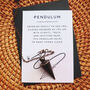 Bronze Coloured Pendulum For Divination, thumbnail 3 of 4