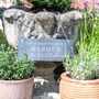 Personalised Little Helpers Welcome Slate Garden Sign, thumbnail 3 of 4