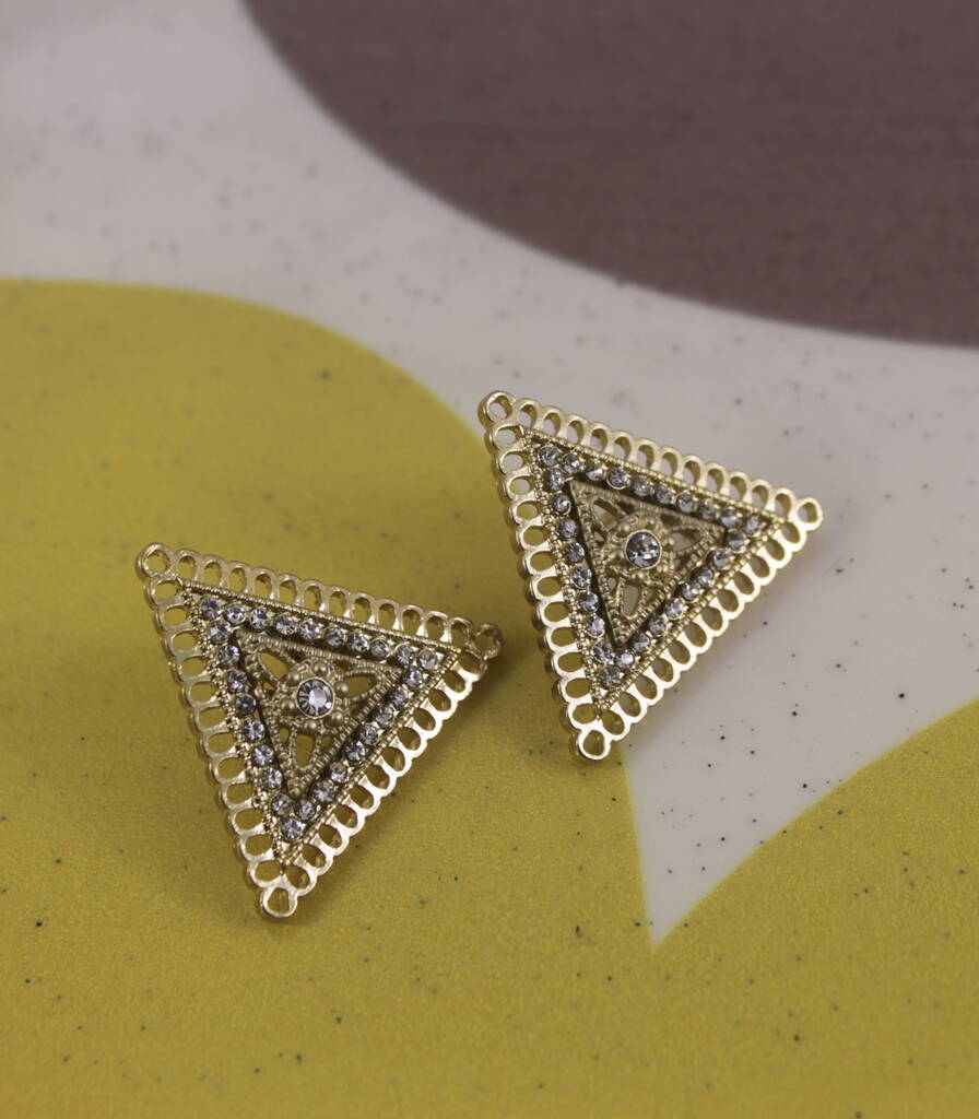 Crystal Shirt Collar Tips By Lucy Loves Neko