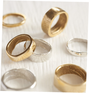 Bespoke Fingerprint Wedding Ring by Patrick Laing