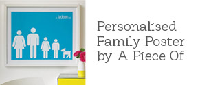Personalised Family Poster by A Piece Of