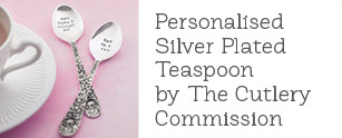 Personalised Silver Plated Teaspoon by The Cutlery Commission