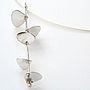 Sterling Silver Single Eucalyptus Necklace, thumbnail 11 of 12