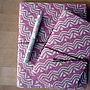 Hand Block Printed Cotton Notebook, thumbnail 5 of 7