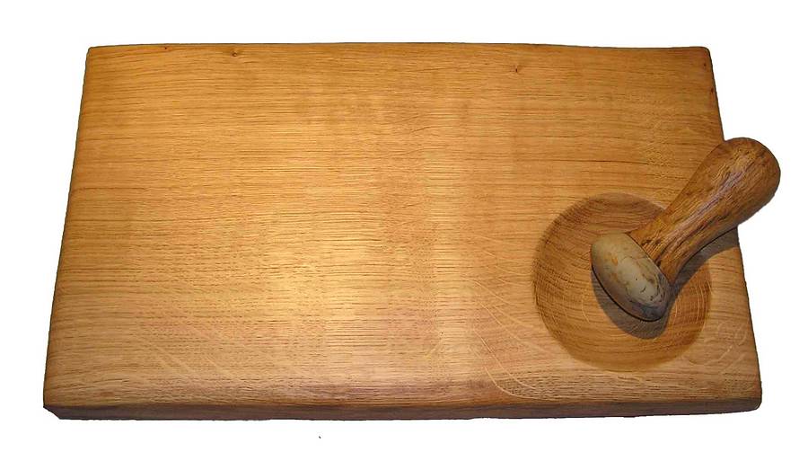 Oak Pestle & Mortar Board