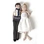Personalised Knitted Bride And Groom Doll Keepsake, thumbnail 5 of 9
