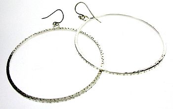 Silver Hoop Earrings, 3 of 3
