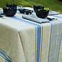 Tablecloth Natural Striped Linen Provence, thumbnail 1 of 4