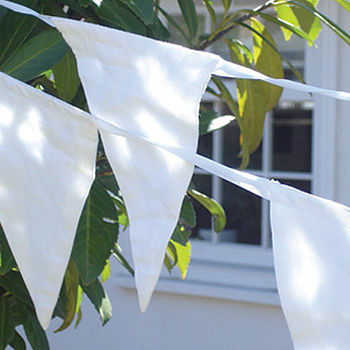White Cotton Bunting For Weddings, 3 of 4