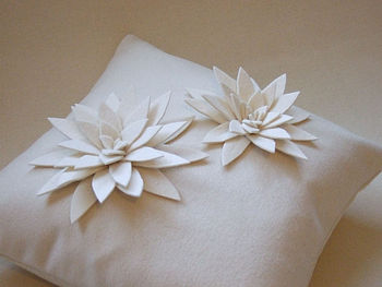 Lily Felt Flower Cushion, 5 of 8